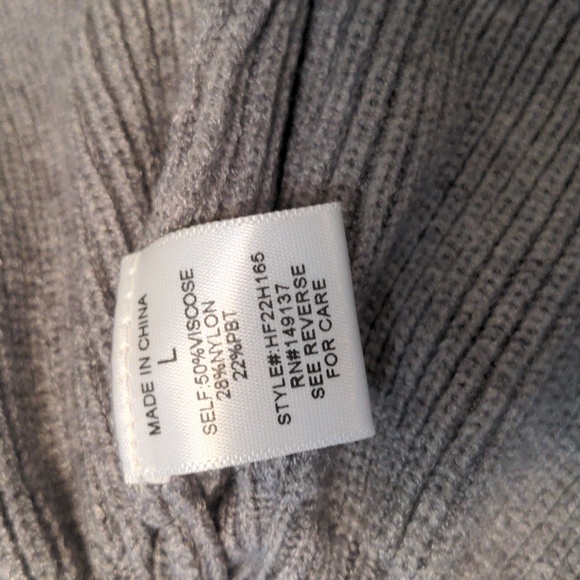 NWT tie waist peplum sweater - Picture 9 of 10